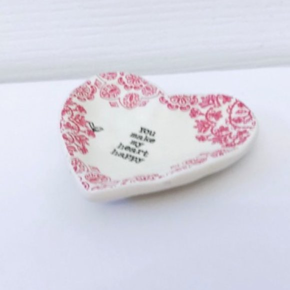 NEW Natural Life Heart Trinket Dish Carlton Hallmark - Picture 4 of 5